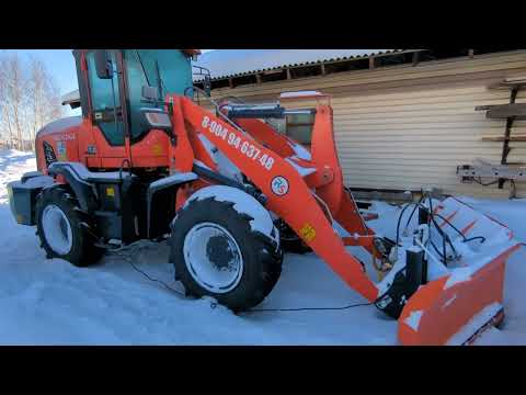 Видео: "Холодный" запуск китайского погрузчика. Redstar 2500. 19 января 2024 г.