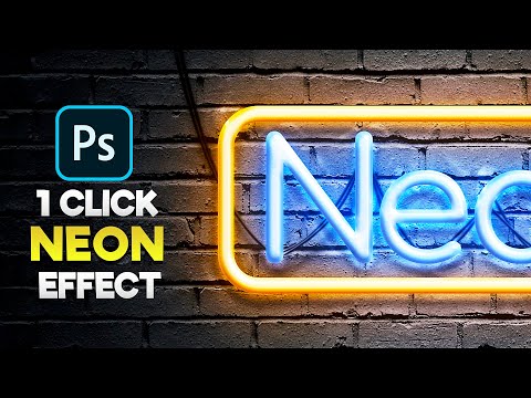 Видео: Урок по неоновому эффекту в Photoshop | Реалистичный эффект неонового текста
