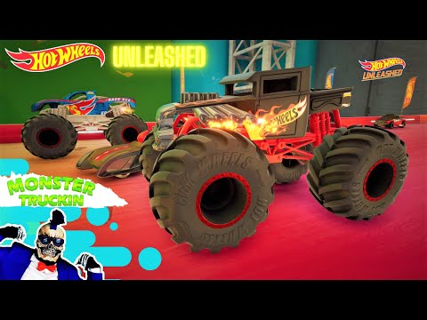 Видео: БЕЗУМНЫЕ гонки и аварии на монстр-траках | Hot Wheels Unleashed | BeamNG Drive