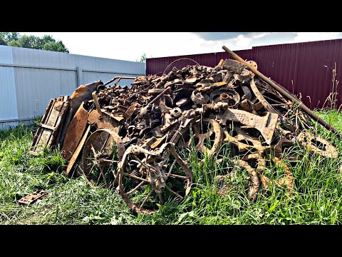 Видео: НАШЁЛ ПОЛЕВОЙ СТАН СССР! КУЧИ ТРАКОВ! ДВИГАТЕЛЯ! ПАЧКИ ОТВАЛОВ! КАТКИ! СОТНИ КИЛОГРАММ МЕТАЛЛА!