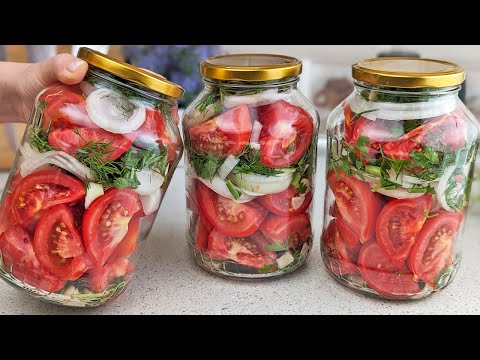 Видео: Я уже десять лет так консервирую помидоры! Вкусный маринад понравится всем