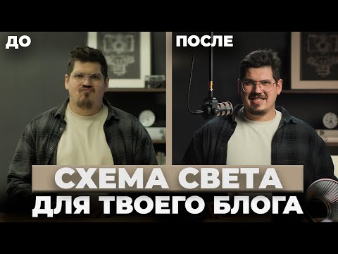 Видео: Постановка и настройка схемы света для блога