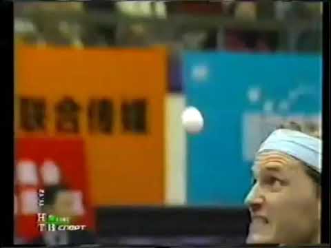 Видео: Timo Boll (GER) vs Save (BEL). Table tennis. 2005 Pro Tour Grand Finals.С русским комментарием.