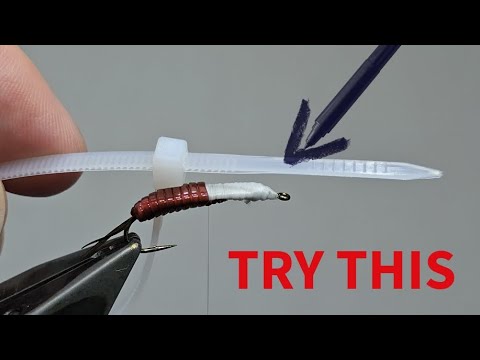 Видео: Привязывание нимфы веснянки с помощью предмета домашнего обихода и вот что из этого вышло