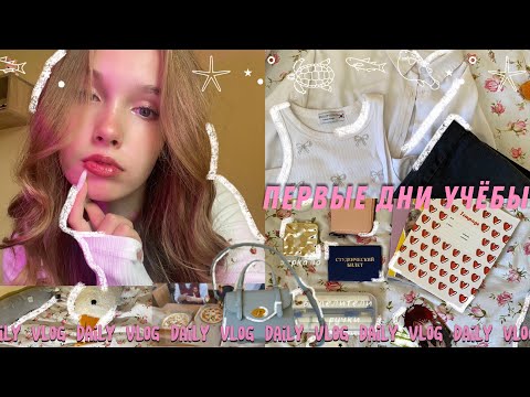 Видео: daily vlog / первые дни учёбы / колледж