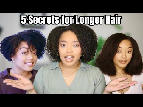 Видео: 5 секретов роста длинных волос | Советы по естественному росту волос 3C/4A