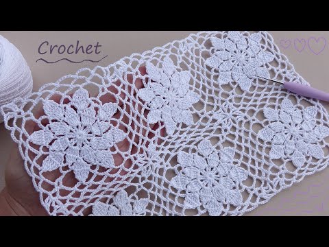 Видео: Цветочный КВАДРАТНЫЙ МОТИВ вязание крючком Easy Crochet square motifs