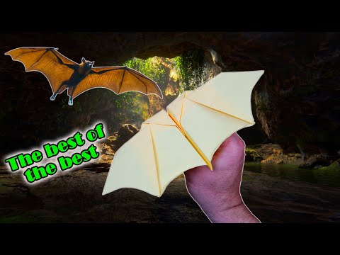 Видео: Оригами из бумаги! Как сделать бумажный самолетик, который летает как летучая мышь!