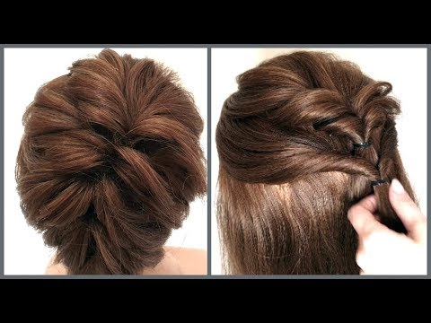 Видео: Прическа на короткие волосы разной длины.Легкий способ.Hairstyle for short hair.Easy Way