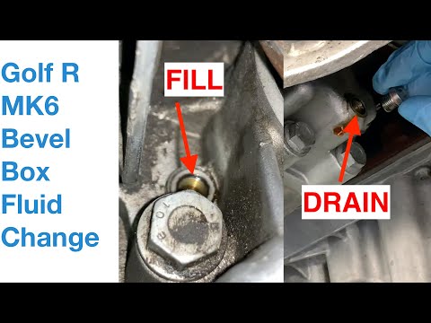 Видео: Замена жидкости в раздаточной коробке (передняя раздаточная коробка) MK6 Golf R