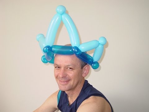 Видео: Корона из шариков