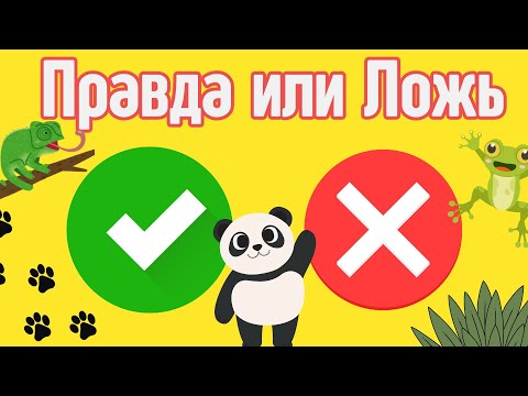 Видео: 🦁🐧🐘 Викторина о Животных для Детей | 50 Вопросов Правда или Ложь для Проверки Ума!