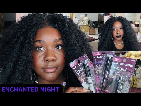 Видео: Обзор вечернего макияжа L.A. Colors Enchanted #макияж