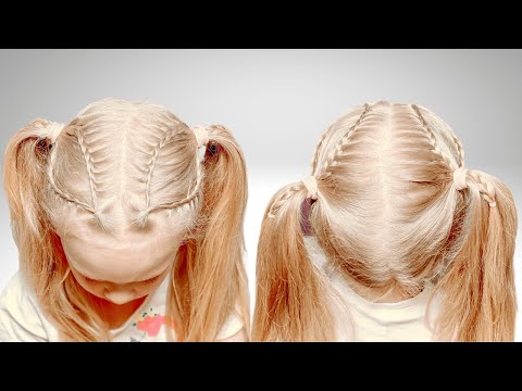 Видео: Прическа в детский сад | Прически для девочек