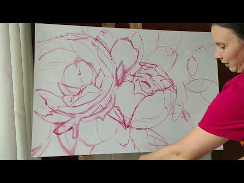 Видео: Как перенести рисунок на холст. Урок из платного курса