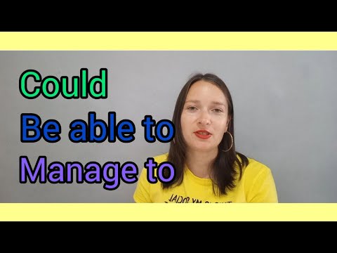 Видео: Разница между could, be able to, manage to   #английский#beableto#could#english#grammarenglish