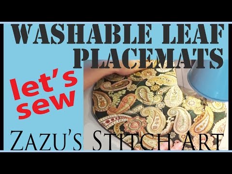Видео: Давайте сошьём моющиеся салфетки в форме листьев | Уроки по вышивке от Zazu