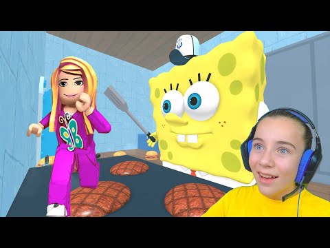 Видео: ПОБЕГ ОТ СПАНЧ БОБА в ROBLOX!