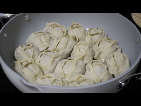 Видео: МАНТЫ Мясо+Тыква на Сковороде ❤️ По вашим просьбам !