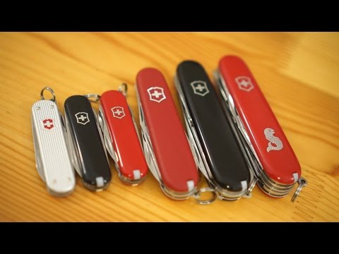 Видео: Разновидности ножей Victorinox