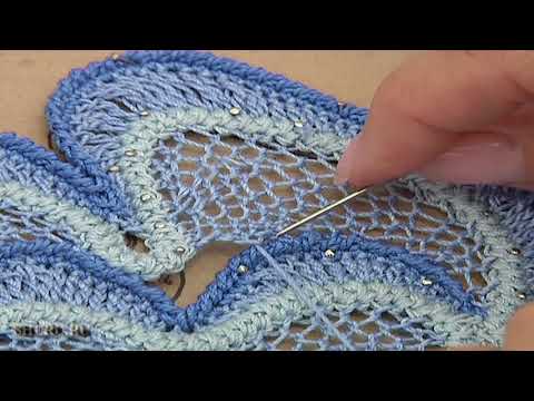 Видео: Великолепный воротничок в румынской технике Урок 67 часть 2 из 2