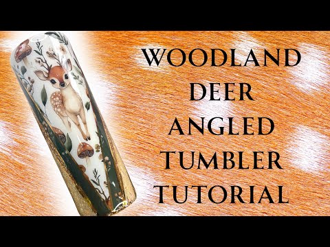 Видео: Стакан с блестками в форме лесного оленя