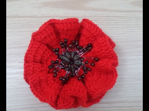 Видео: Мак вязаный крючком
