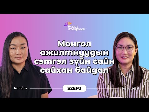 Видео: "Монгол ажилтнуудын сэтгэл зүйн сайн сайхан байдал" судалгааны үр дүн...