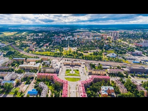 Видео: Петрозаводск, Карелия  - аэросъёмка