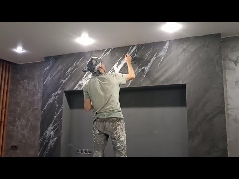 Видео: VENETIAN PLASTER STUCCO Венецианская штукатурка Мрамор Имитация