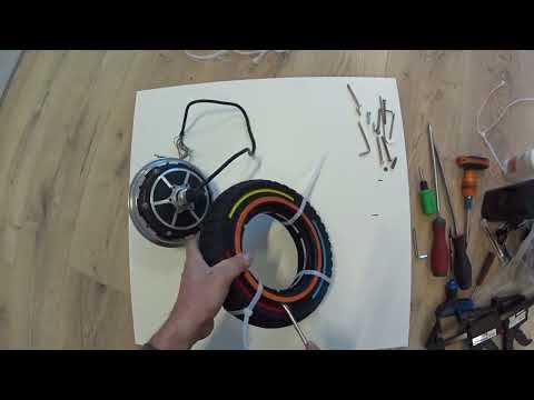 Видео: Установка литой покрышки на разборный мотор электросамоката 6" (на примере мотора Kugoo m4 pro)