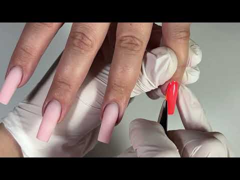 Видео: Гелевая коррекция, форма балерина и быстрый дизайн 🫶🏻