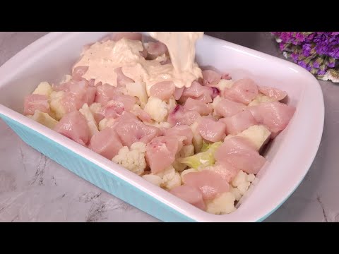 Видео: ЦВЕТНАЯ КАПУСТА, КУРИЦА и СЫР🧀 Простой РЕЦЕПТ Запеканки