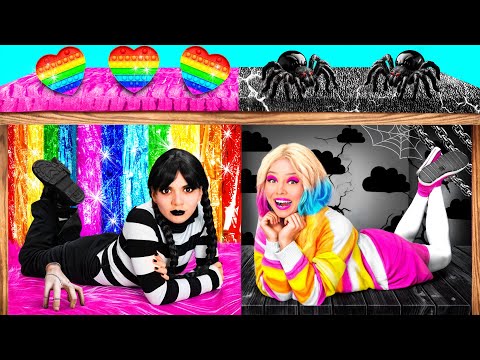 Видео: Уэнсдей Аддамс | Секретные Домики под Кроватью от BaRaDa Gold Challenge