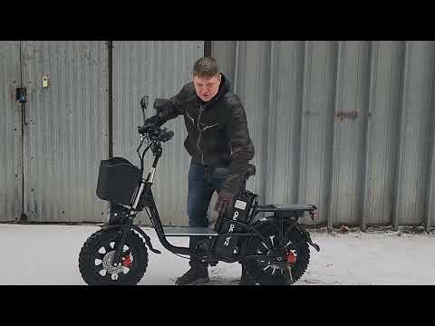 Видео: электровелосипед "монстр" Zaxboard Godzila Winter Aqua 21AH 750W | обзор и тест драйв