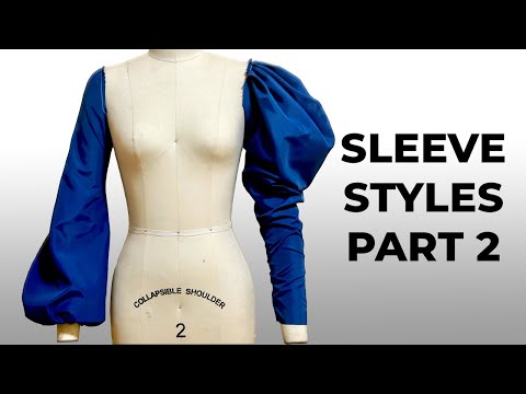 Видео: МОДЕЛИ РУКАВОВ, ЧАСТЬ 2 | РУКАВА ИЗ БАРАНЬЕЙ НОЖКИ И РУКАВА «ЕПИШОП»: ВЫКРОЙКА И ШИТЬЕ | LA MODÉL...