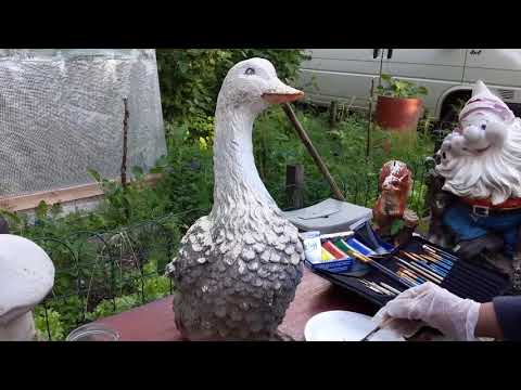 Видео: ФИГУРЫ САДОВЫЕ - реставрируем