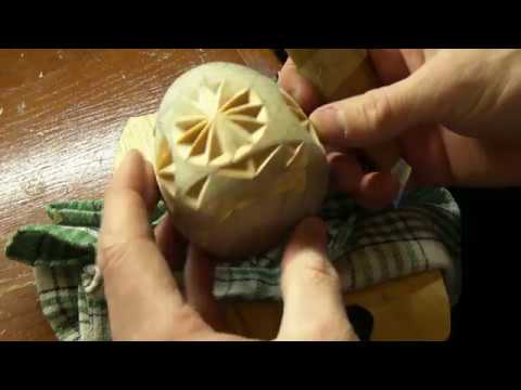 Видео: Геометрическая резьба по дереву. Урок 16_часть 1 (geometric wood carving)