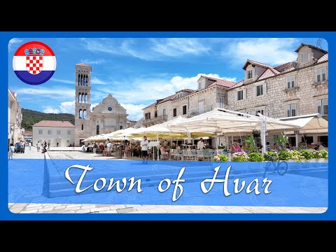 Видео: Город Хвар - Видеотур 🌴 Остров Хвар 🌞 4K 60fps
