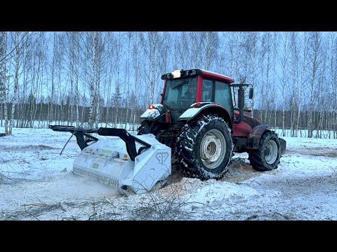 Видео: Трактор Valtra T191 с мульчером NB DIAMOND TDD 200