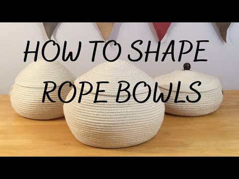 Видео: Как сделать миски из веревки с крышками | Мастер-класс по изготовлению мисок из веревки | Crafty ...