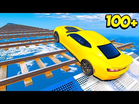 Видео: ПЕРЕПРЫГНУЛ 100+ ГИГАНТСКИХ РЕЛЬС на КРУТЫХ ТАЧКАХ в ГТА 5 МОДЫ - ЭКСПЕРИМЕНТЫ в ГТА 5