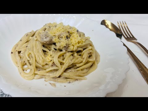 Видео: Спагетти с курицей в грибном соусе