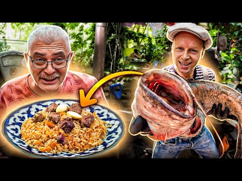 Видео: Шашлык из плова!! Плов из РЫБЫ. Приготовили вкусное блюдо
