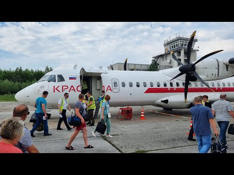 Видео: ATR 72 а/к КрасАвиа | Рейс Стрежевой — Томск