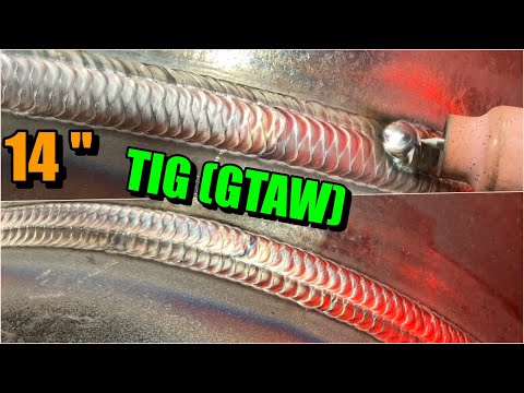 Видео: Сварка TIG (GTAW) / 14-дюймовый карбон / положение 5G