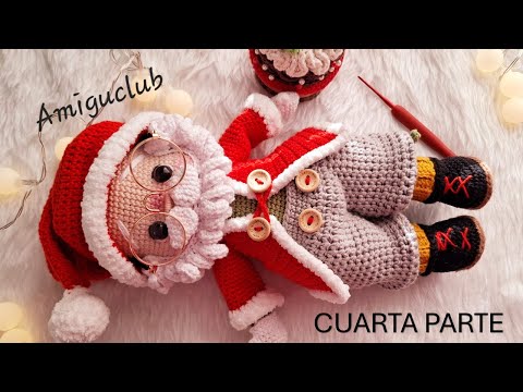 Видео: Санта Клаус Амигуруми 3 часть