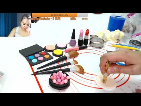 Видео: косметика из мастики для торта Танинторт