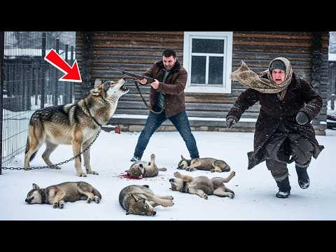 Видео: Бабушка нашла раненую волчицу и её щенков в метели — то, что случилось дальше, растопило сердца