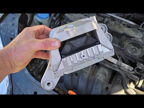 Видео: Замена опоры двигателя 06 - 10 VW Jetta, Golf, Rabbit (со стороны пассажира)